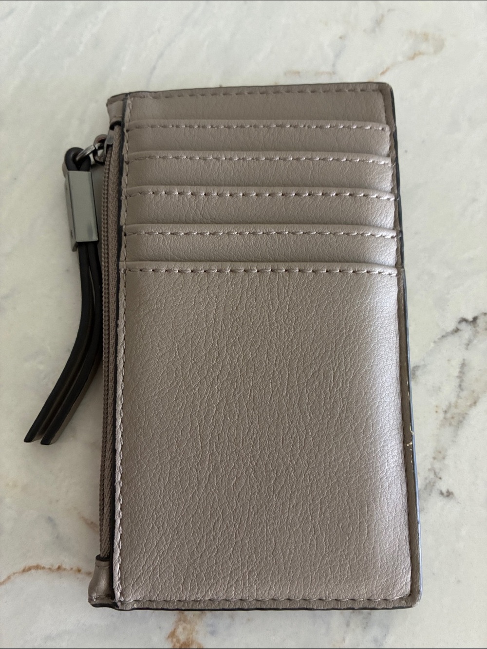 Simply Vera Wang Slim Card Holder -Taupe